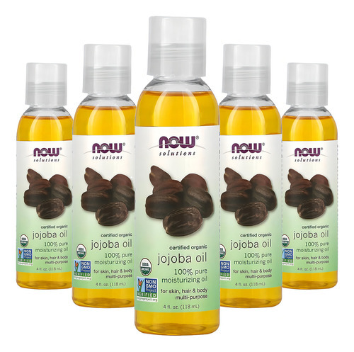 Óleo De Jojoba Now Foods 118ml Orgânico 5un