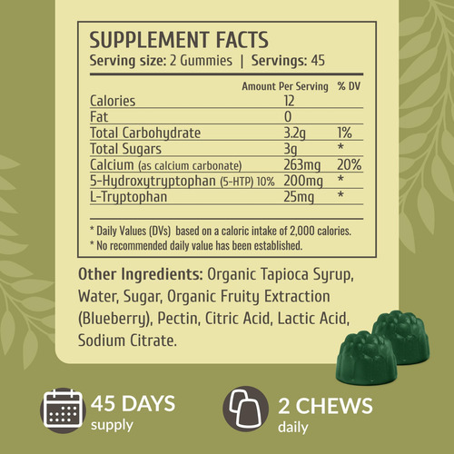 Gomas Cerebrais Herbamama 5-htp - Suplemento De 5-htp 200 Mg - Imagem 3