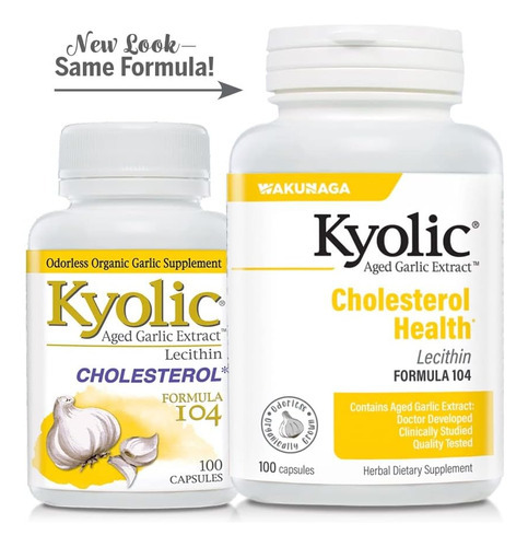 Fórmula De Extrato De Alho Envelhecido Kyolic 104 Cholestero - Imagem 5