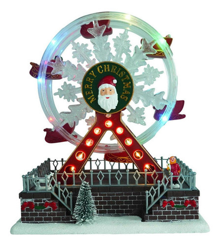 Sdj Roda Gigante Giratória Musical Brilhante De Natal - Imagem 2