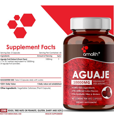 Cápsula Amalth Aguaje Curves Para Mulheres - Mg Força Extra - Imagem 2