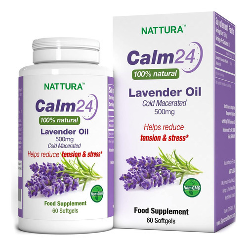 Nattura Calm24 Comprimidos De Óleo De Lavanda - Calming Aid