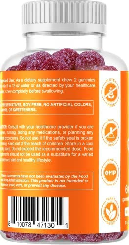 Pacote 2 - Gomas Vitamatic Zinc 50 Mg - 60 Gomas Veganas - - Imagem 5