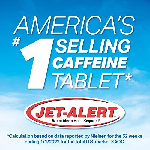 Jet-alert 100 Mg Cada Guia De Cafeína 120 Contagens - Imagem 3