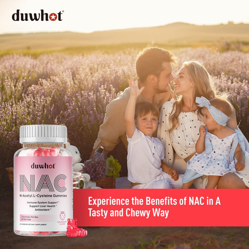 Gomas Duwhot Nac 600 Mg, Suplemento De N Acetil Cisteína Nac - Imagem 6