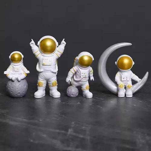 Estatueta De Astronauta De 4 Peças, Decoração De Estátua De - Imagem 10