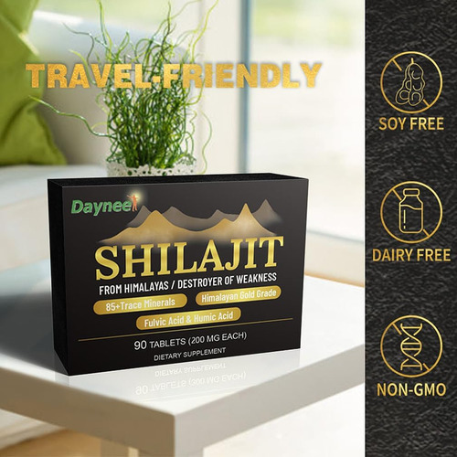 Ciwoll Shilajit Pure Himalayan Organic Dry Drops 90 Comprimi - Imagem 7