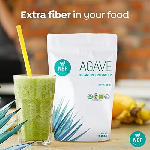 Pó De Inulina De Agave Orgânico Nbf (16 Onças) - 100% Puro, - Imagem 6