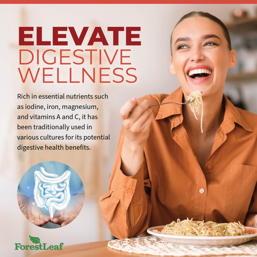 Forestleaf Organic Irish Sea Moss - 2100 Mg Com Bladderwrack - Imagem 2