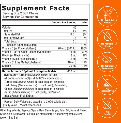 Force Factor Best Suplemento De Cúrcuma 400 Mg Com Pimenta - Imagem 6
