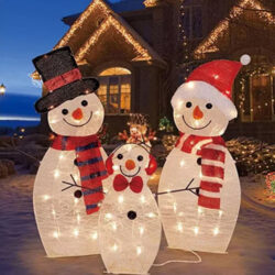 I Decoração De Boneco Natal Art Decoração Jardim Brilhante