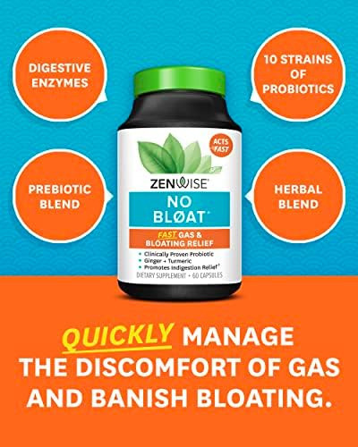 Zenwise No Bloat - Alívio De Inchaço E Gases Com Probiótico - Imagem 3