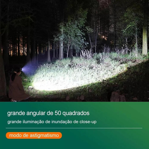 Lanterna De Cabeca Prova Dagua Farol De Cabeça Potente Forte - Imagem 4