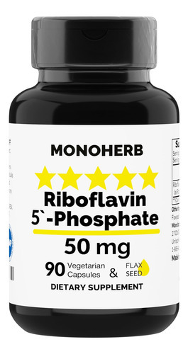 Monoherb Riboflavina 5-fosfato 50 Mg - 90 Cápsulas Vegetari