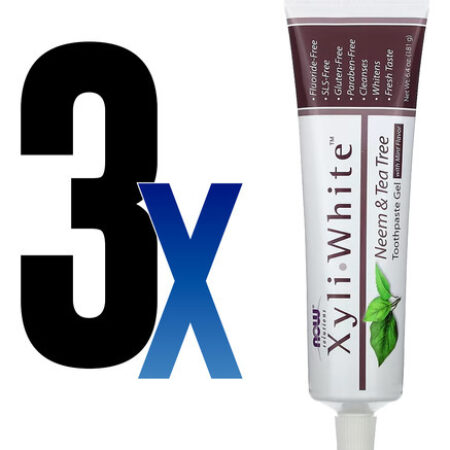 Creme Dental Now Foods Xyliwhite Neem E Tea Tree, 6,4oz 3un - Imagem 2