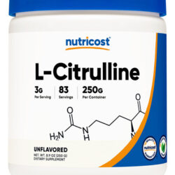 Suplemento Nutricost Pure L-citrulina Em Pó 250g
