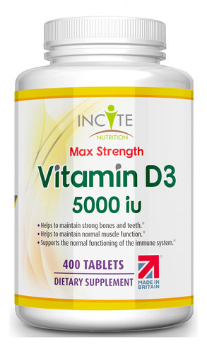 Incite Nutrition Vitamina D 5000 Iu - 400 Microcomprimidos P