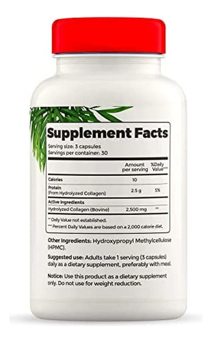 Suplementos De Colágeno Hidrolisado Full Life - Pílulas De - Imagem 5