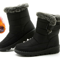 Botas De Neve Impermeáveis Femininas De Inverno