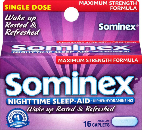 Cápsulas Sominex Nighttime Sleep-aid, Força Máxima, 16 Cada - Imagem 9