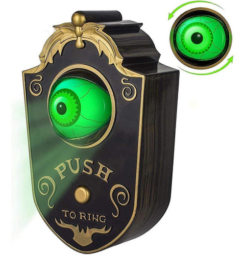 Campainha Decoração De Halloween Com Globo Ocular Assombrado