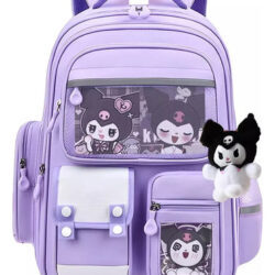 Novo Mochila Escolar Primária Sanrio Kuromi Para Meninas, 1