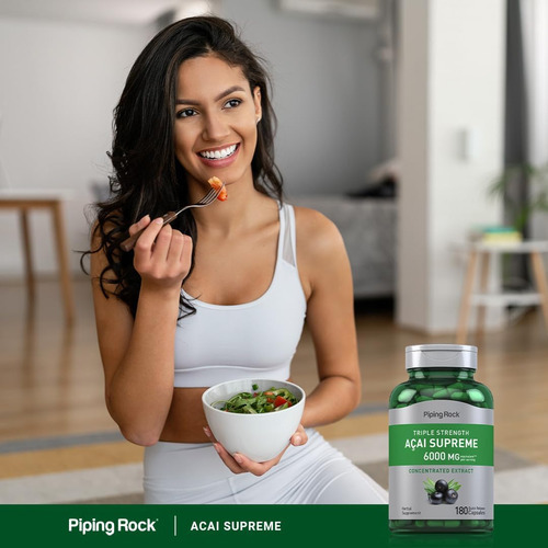 Cápsulas De Piping Rock Açaí Berry 6000mg | Contagem 180 | S - Imagem 6