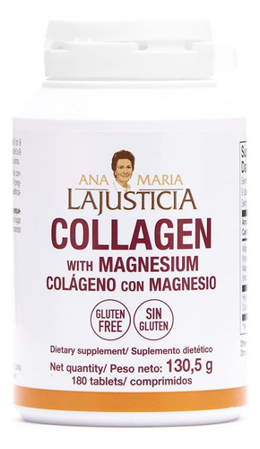 Ana Maria Lajusticia Colágeno Com Magnésio 180 Tabs - Dentes