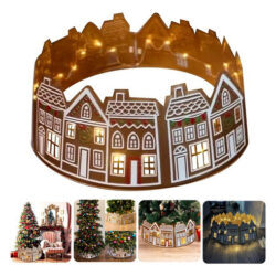 Base De Decoração De Árvore De Natal De 26 Polegadas Com Luz