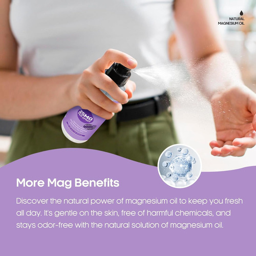 Spray De Óleo De Magnésio Natural Para Pés Tamanho 8 Onças ( - Imagem 5