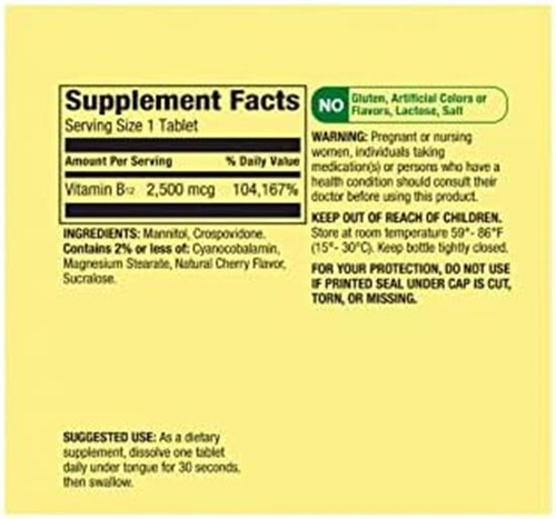 Spring Valley - Comprimidos De Dissolução Rápida De Vitamin - Imagem 3
