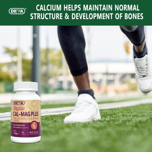 Deva Vegan Vitamins Cal-mag Plus, 90 Count - Imagem 4