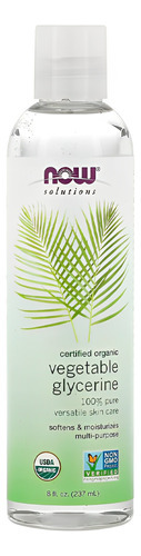 Glicerina Vegetal Orgânica Now Foods 237 Ml Importado