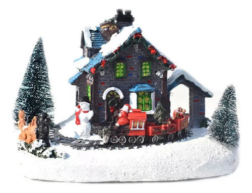 Decoração De Cidade Do Interior Com Trem De Natal Europeu A - Imagem 6