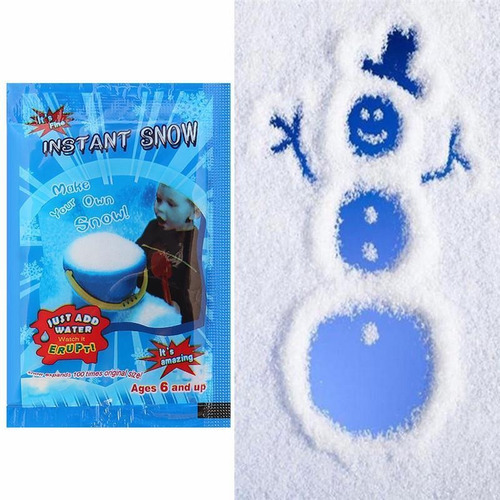 30pcs Falso Mágica Instantânea Neve Pó Diy Brinquedo Present - Imagem 7