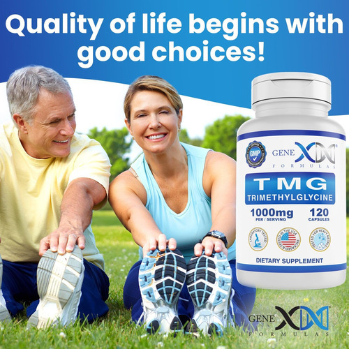 Suplemento Genex Tmg 1000mg Betaína Anidra 120 Cápsulas - Imagem 7