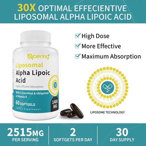 Suplemento Para Tratamento De Ácido Alfa-lipóico Lipossomal - Imagem 6