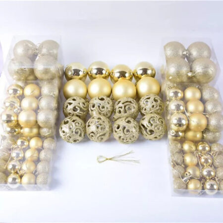 Conjunto De Enfeites De Bolas De Natal De 100 Peças - Imagem 5