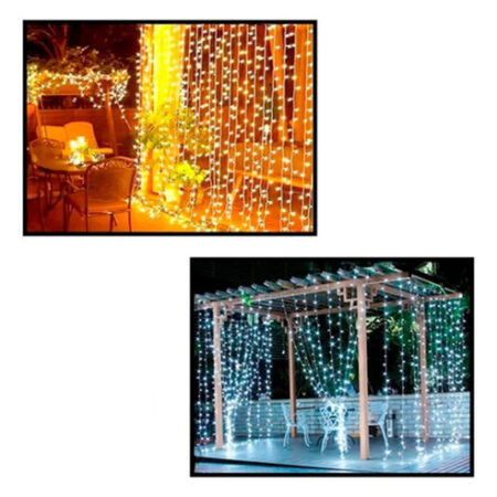 Pisca Pisca Natal 100 Led 3m Prova D'água 110/220v 8 Funções - Imagem 9