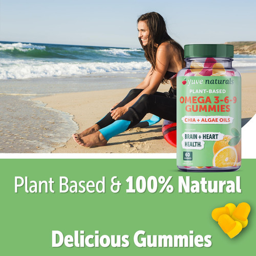 Yuve Vegan Omega 3-6-9 E Gomas Dha - Delicioso Para Crianças - Imagem 3
