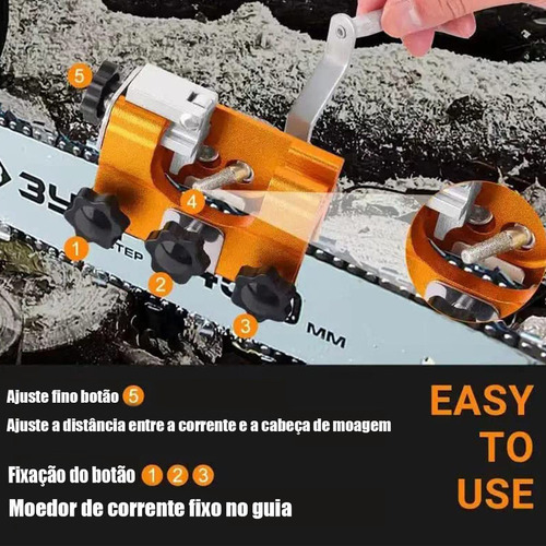 Apontador De Motosserra +5 Cabeças De Motosserra - Imagem 3