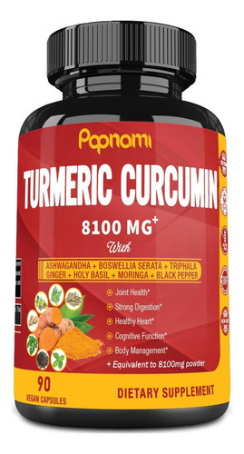 Cápsulas De Extrato De Curcumina De Cúrcuma - Equivalente A