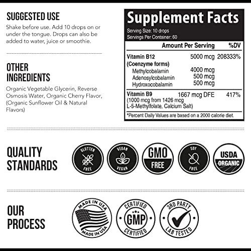 Vitamina B-12 Marca Triquetra, 5000 Mcg, 1 Onça - Imagem 7