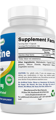 Melhor Suplemento De Glicina Natural 1000 Mg Para Produção D - Imagem 5