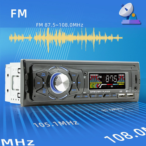 Leitor De Música De Carro Automático Bt Mp3 Player Receptor - Imagem 9