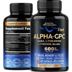 Alpha Gpc 600 Mg - Suplemento Alpha-gpc Para Foco, Memória E