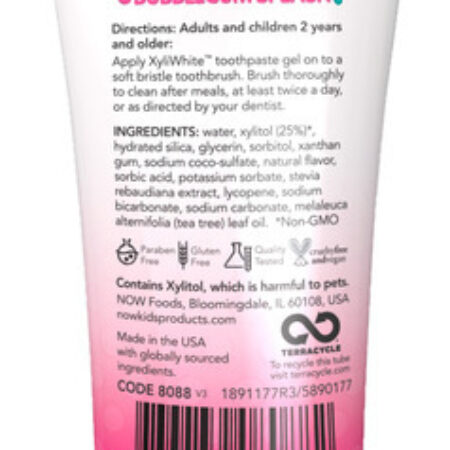 Gel Creme Dental Kids Now Foods Xyliwhite 85g Importado - Imagem 2