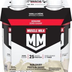 Shake De Proteína Genuína Do Leite Muscular, Creme De Baunil
