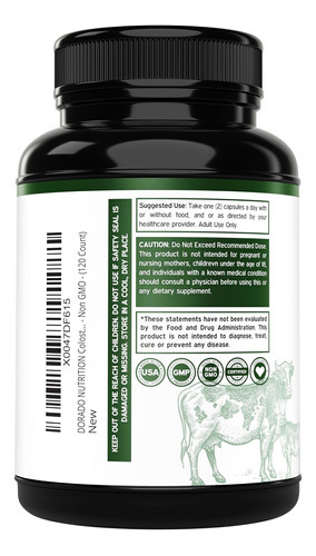 Suplemento De Colostro 1000 Mg Por Porção (cápsulas De Colos - Imagem 2
