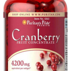 Puritans Pride Premium Cranberry Fruit Concentrate 84 Mg (eq